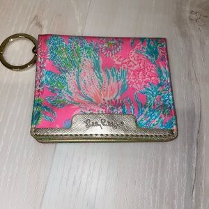 Lilly Pulitzer Pink and Green Floral Wallet